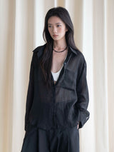 Old Money Sheer Ramie Shirt