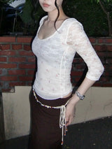 Vintage Rosy Lace T