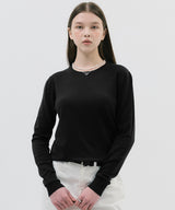 ESSENTIAL SOFT ROUND KNIT_BLACK