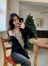 Jewel Mohair Knit Cardigan (2color)