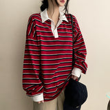 Lao Rouge Fit Color Collar Danjara Sweatshirt T-shirt