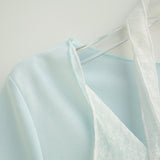 Leni Lace Scarf Layered Tee