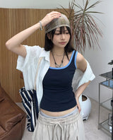 Lean Color Matching Line Sleeveless