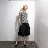 LACE-UP CARGO CUFF SHORTS