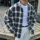 3 TAPツイードヘアチェックシャツ（2カラー）