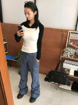 ピグメント ジッパー カーゴ パンツ