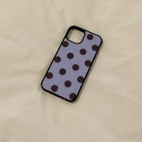 [MADE] Dot glass bumper case(skybluepurple)