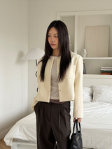 All day semi wide slacks(3color)