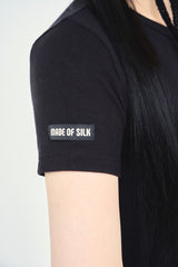 リボンロゴ刺繍半袖Tシャツ / ribbon LOGO embroidery H/S TEE