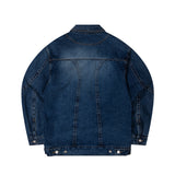 BINDING POINT DENIM JACKET
 - BLUE