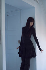 tutu jersey dress_black