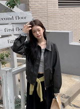 #LV Vintage Black Leather Jacket 