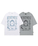 デコグラフィックオーバーフィットTシャツ - ホワイト
