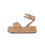 Ankle Strap Platform Sandal(Beige)