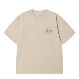 25SS ADLV サターンロゴ半袖Tシャツ ダークベージュ
