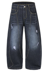 ダメージ加工ヴィンテージサイズジーンズ