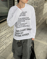 Smash Crop Lettering Long Sleeve