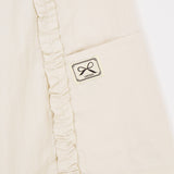Cream Ruffle Mini Dress
