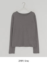 26SS★ [BAONHAUS] セーデンモダルレイヤードラウンドTシャツ