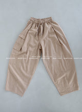 [UNISEX] Linen cargo balloon wide pants