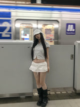 パンチングスカーフキャップ(2 color)