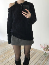 Leel Shoulder Slit Knitwear (3 colors)
