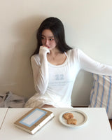 [MADE] ナード,シースルー レタリング Tシャツ