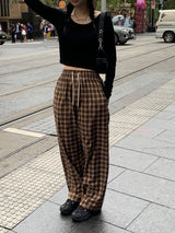 [MADE] Vino Checkered Banded Waist Pants