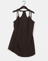 Cuyo gradation knitwear layered sleeveless dress