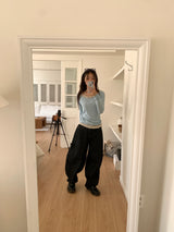 WORK STRIPE BALLOON JEANS