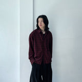Classic Vintage Red & Black Plaid Shirt