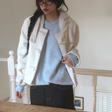 Choe loose fit wool round knitwear