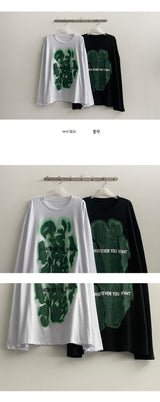 ゴンザレスプリントフラフィー長袖Tシャツ (2 colors)