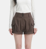 Button Pocket Bloomer Shorts