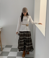 ソルベロングチェックスカート