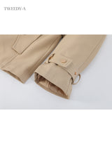 Nova Gold Burton Short Trench Jacket