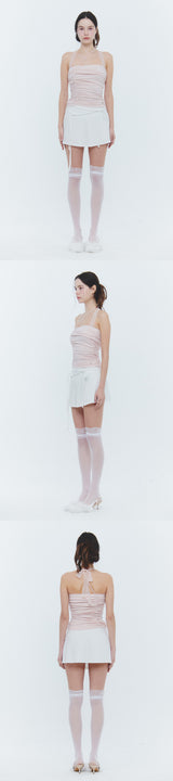 ECHO PLEATS SKIRT (SS ver.) white