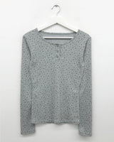Chateau Floral Button Long Sleeve (3color)