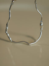 Sea of Youth, silver bracelet_March Birthstone