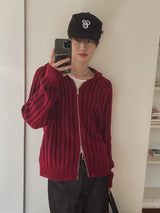Scream Two-Way Knit Hooded Zip-Up