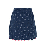 スマイルミニスカート navy