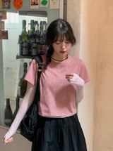 #SL Basic Layered Round T-shirt (2color)