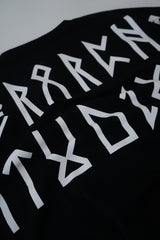 Hierarchy Studios - Runic Wide Logo Oversized T-Shirt Black