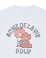 26SS BEAR DOLL HUG BROWN LINE FRIENDS SHORT SLEEVE T-SHIRT