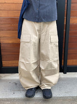 Roil Cotton Wide Cargo Pants