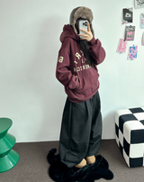 TWO PINTUCK RIVET BELT BALLOON LONG PANTS 🤎🖤💙3COLOR