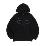 CHROME OVAL LOGO HOOD TEE-BLACK