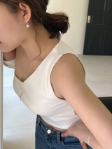 Silver bell earring (silver)