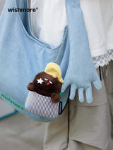 Plush cute bag pendant keychain