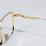 Knouun Square titanium glasses CODE. 102. D Gold